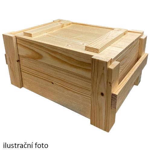 Dřevěná bedna na 6 lahví sektů